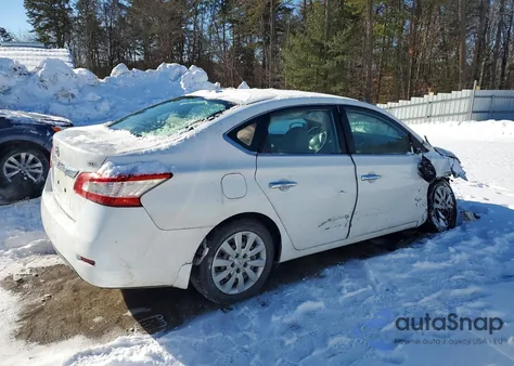2015 Nissan Sentra S из США, поврежденный, VIN 3N1AB7AP3FL695673